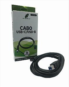 CABO P/ IMPRESSORA USB -C USB-B 2 METROS X-CELL XC-CI-06