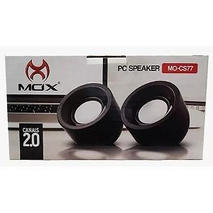 CAIXA DE SOM PC SPEAKER MOX MO-CS77 PRETO