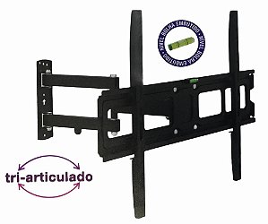 SUPORTE DE TELEVISAO TRI-ARTICULADO 32 A 70 SUPORTA ATE 50 KG - MODELO AR-E20MB