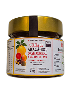 GELEIA DE ARAÇÁ-BOI, GOIABA E MELADO DE CANA