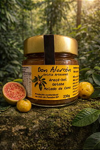 GELEIA DE ARAÇÁ-BOI, GOIABA E MELADO DE CANA