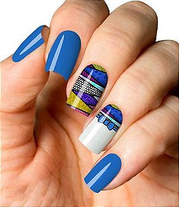 Películas ou Adesivos decorados para unhas  Étnico Laço