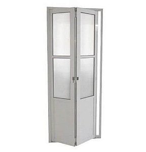 PORTA CAMARÃO COM LAMBRIL E VISOR ALUMINIO BRANCO LINHA PREMIUM