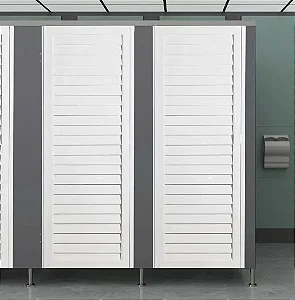 Porta Vestiário Palheta em Alumínio Branco