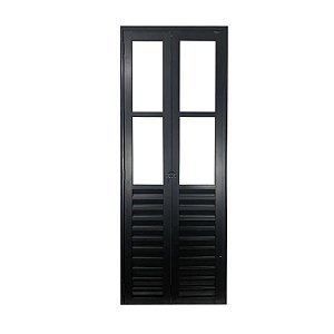 PORTA CAMARÃO COM PALHETA E VISOR ALUMÍNIO PRETO LINHA 25 PREMIUM