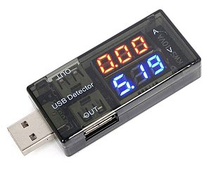 USB Atual E voltage detector tester Medidor De Tensão Mesa Dupla Exibição