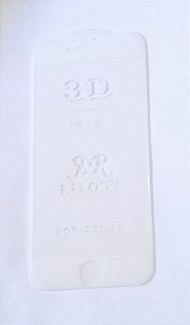 Película de vidro 3D iPhone 7G e iPhone 8G branco