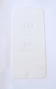 Película de vidro 3D  iPhone 7 Plus e iPhone 8 Plus  branco