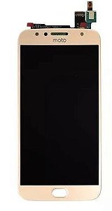 Combo Display tela frontal Moto G5s dourado