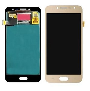 Combo Display tela frontal J2 Pro dourado