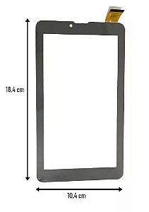 Tela Touch Vidro Tablet Multilaser M7 3g Preto