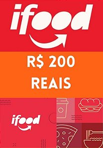 Vale Cartão Presente - iFood Gift Card 200 Reais
