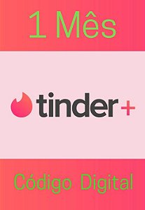 Gift Card Tinder Plus 1 Mês Assinatura