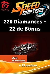 Speed Drifters - 220 Diamantes + 22 de Bônus [Recarga]