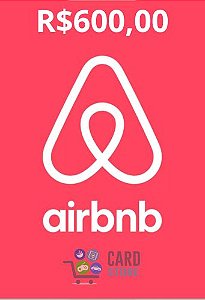 Gift Card Airbnb Digital Cartão Presente R$ 600 Reais