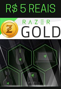Cartão Razer Gold Pré-Pago R$5,00 Reais - Rixty Prepaid Game Card