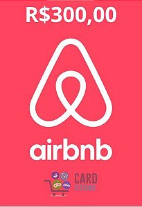 Gift Card Airbnb Digital Cartão Presente R$ 300 Reais