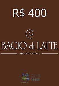 Gift Card Bacio di Latte Digital 400 Reais