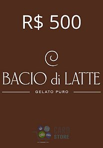 Gift Card Bacio di Latte Digital 500 Reais