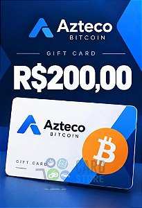 Gift Card Azteco Bitcoin R$200
