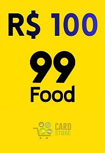 Cartão Presente 99Food Virtual - 100 Reais