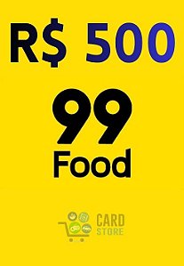 Cartão Presente 99Food Virtual - 500 Reais