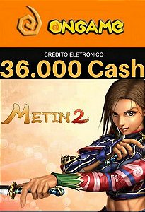 Cartão Metin 2 - 36.000 Cash - 36k Metin 2 Ongame