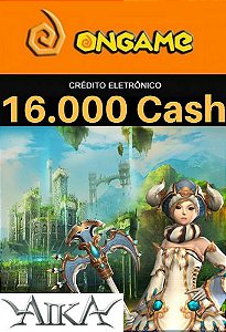 Cartão Aika - 16.000 Cash - Aika 16k Ongame