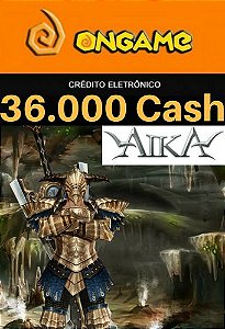 Cartão Aika - 36.000 Cash - Aika 36k Ongame