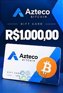 Gift Card Azteco Bitcoin R$1000