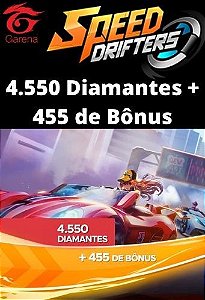 Speed Drifters - 4.550 Diamantes + 455 de Bônus [Recarga]