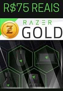 Cartão Razer Gold Pré-Pago R$75,00 Reais - Rixty Prepaid Game Card