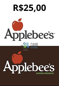Cartão Vale Presente Applebees R$25 Reais - Gift Card
