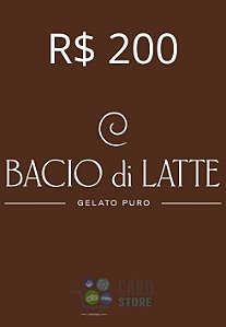 Gift Card Bacio di Latte Digital 200 Reais