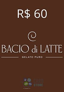 Gift Card Bacio di Latte Digital 60 Reais