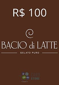 Gift Card Bacio di Latte Digital 100 Reais