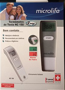 Termômetro Clínico Infravermelho Digital Sem Contato  NC 150 -  Microlife 