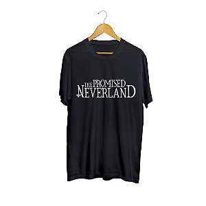 Camiseta Camisa The Promised Neverland Anime Masculino Preto