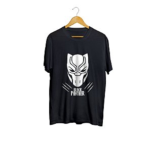 Camiseta Camisa Pantera Negra Black Panther masculino preto