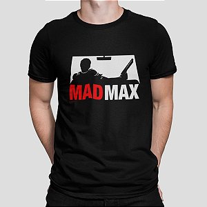 Camiseta Camisa Mad Max Masculino Preto