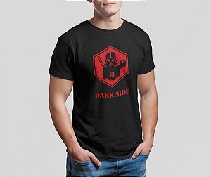 Camiseta Camisa Dark Side Star Wars Masculino Preto