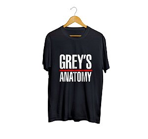 Camiseta Camisa Greys Anatomy Medicina Série masculino preto
