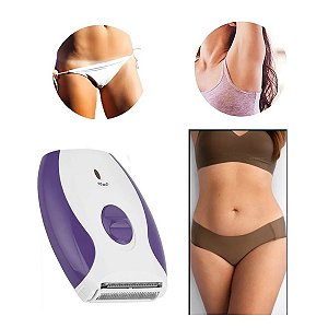 Depilador Elétrico Feminino 2 em 1 – Aparador e Barbeador Corporal Premium | Comercial Eletro