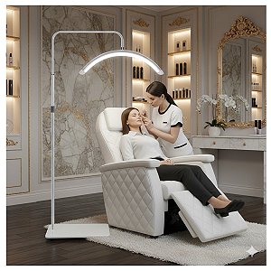 Luminária Led Meia Lua Hd-m6x Profissional Estética Cílios Maquiagem E Tattoo 36w