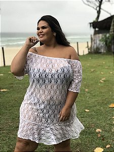 Saída Praia em Renda - Seja na Praia ou Look Baladinha, esse Look em Renda fica SUPER Incrível!!