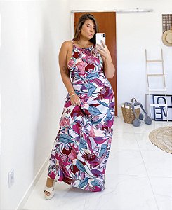 VESTIDO SASSÁ LONGO LUNA   -sou Modelado no Busto, deixo a cintura linda e bem soltinho no quadril.. Sou o Queridinho Delas :)