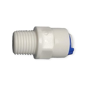 Conector Engate Rapido Reto 1/4 X Rosca Macho 1/4