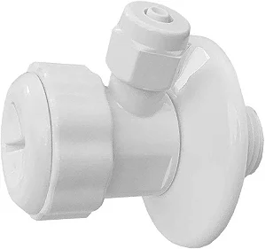 Adaptador Branco Purificador de Água 1/2 x 1/2 x 1/4