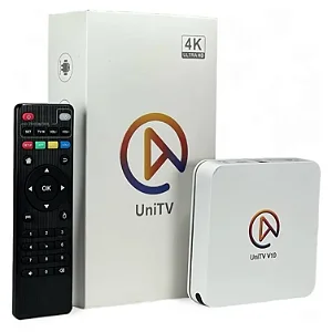 Receptor Unitv V10 Vitalício 4K Branco