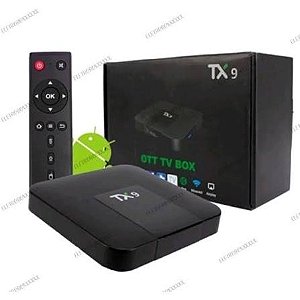 TV Box TX9 Preto para Streaming